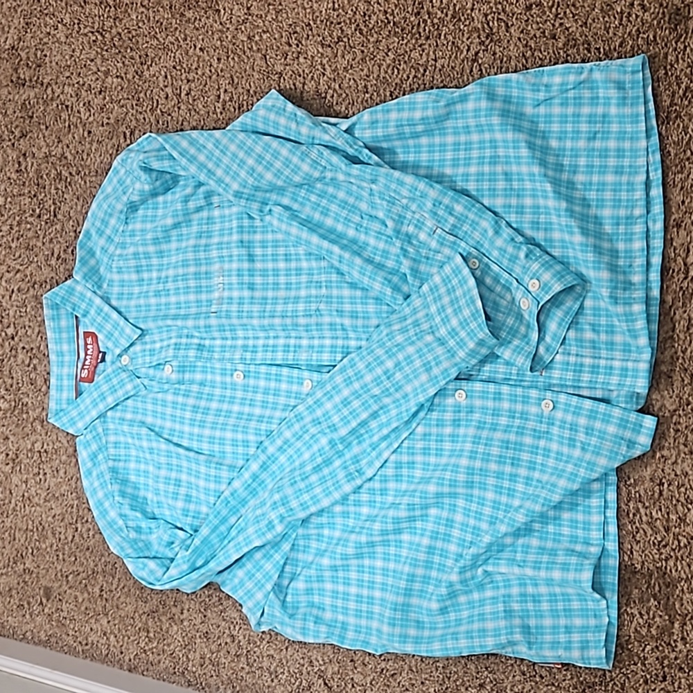 Like New, Simms button down fishing shirt